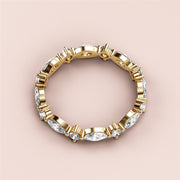0.50 TCW Marquise & Round Cut Lab Grown Diamond Band Gift For Her Mapple Gems